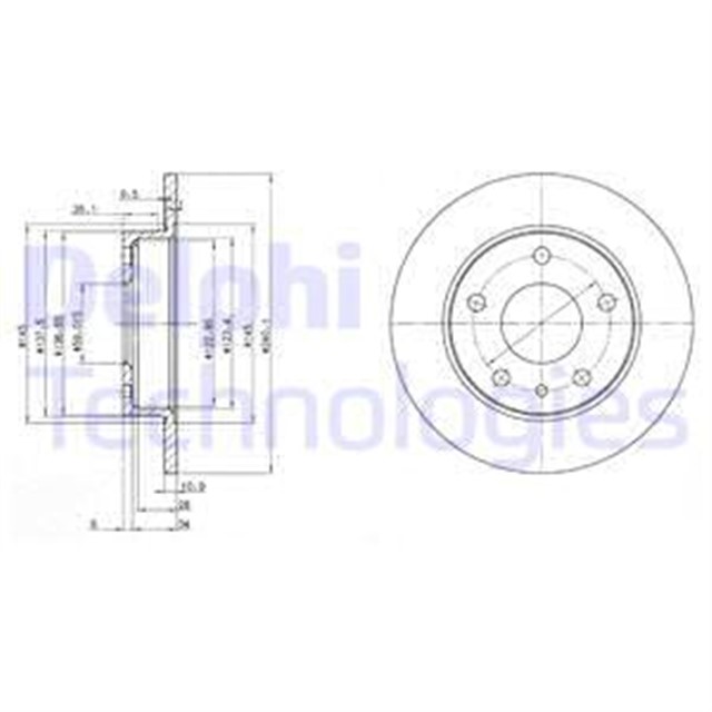 FREN DISKI CIFTLI PAKET . DELIKSIZ ARKA ALFA ROMEO GTV. SPIDER 1995