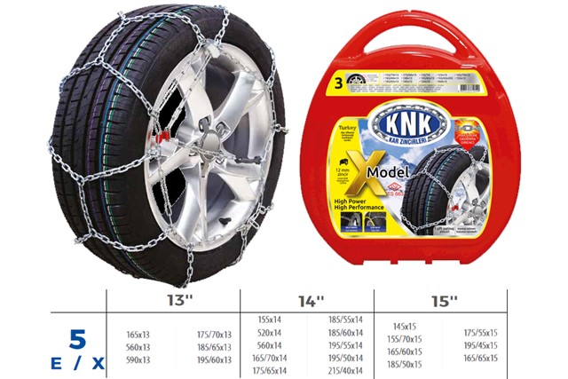 PATINAJ ZINCIRI TAKMATIK CAPRAZ 13 - 14 - 15 JANT ZINCIR EBATLARI ICIN RESIME BAKINIZ