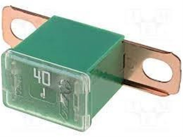 0475040 YAN AYAKLI SIGORTA 40 AMPER YESIL