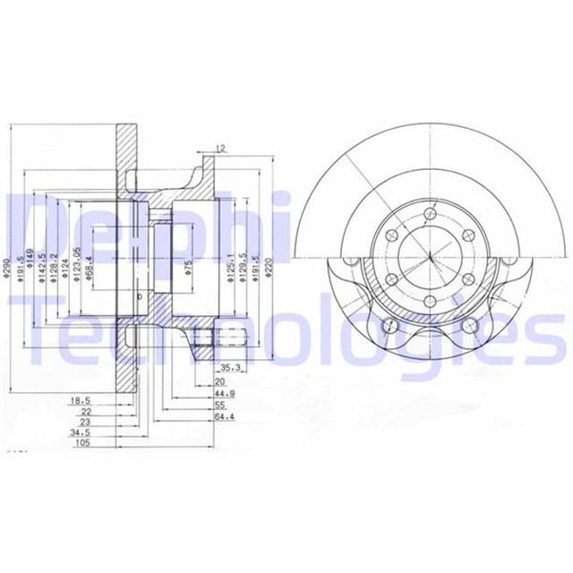 FREN DISKI TEKLI PAKET . DELIKSIZ ON IVECO DAILY 1996 05/2006