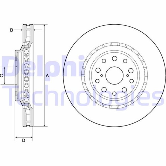 FREN DISKI TEKLI PAKET - BOYALI. DELIKLI ON LEXUS LS460. LS600H 08/2006 04/2010