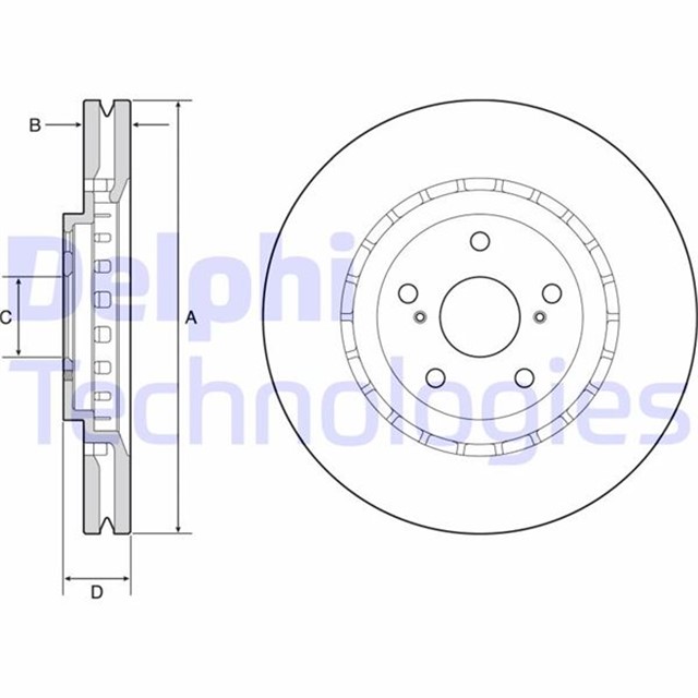 FREN DISKI TEKLI PAKET - BOYALI. DELIKLI ON LEXUS RX350. RX450H 04/2009