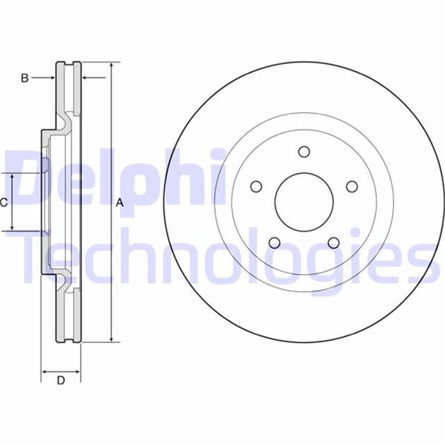 ON FREN DISKI NISSAN X - TRAIL III 15 RENAULT KOLEOS II 16 HAVALANDIRMALI 5DELIK 28X26X44 DIS CAP:320