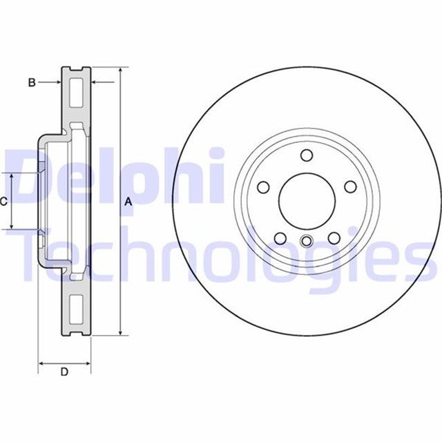 FREN DISKI TEKLI PAKET - BOYALI. DELIKLI ON BMW 518. 520. 525. 528. 530. 535. 640. 730. 740 10/200 8