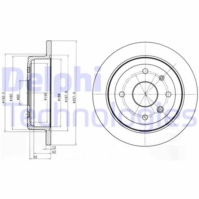 FREN DISKI CIFTLI PAKET . DELIKSIZ ARKA CHEVROLET // DAEWOO; EVANDA // EVANDA 08/2002