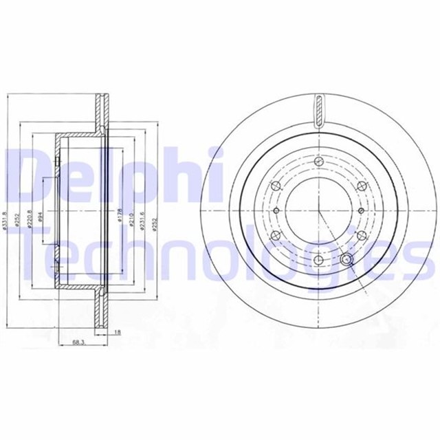 FREN DISKI CIFTLI PAKET . DELIKLI ARKA MITSUBISHI SHOGUN 09/2006