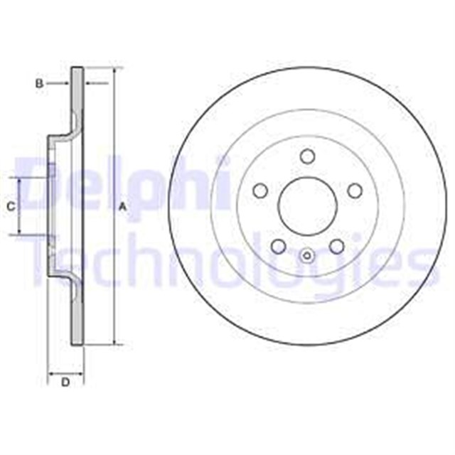 ARKA FREN DISKI VOLVO XC40 536 2017 2021 CAP 302X 5 BIJON 16 INC