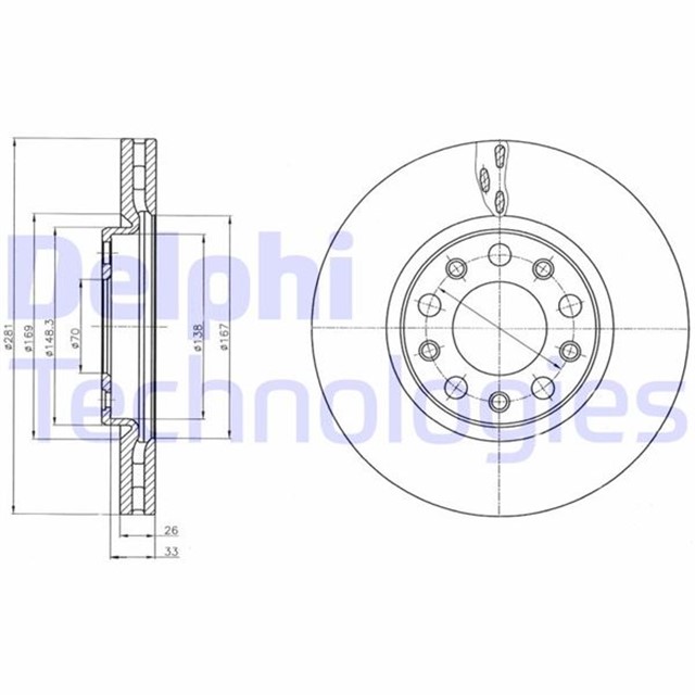 ON FREN AYNASI ALFA ROMEO GIULIETTA 1.4TB - 1.6JTDM 10 FIAT 500X 1.4 - 1.3DMT - 1.6DMTJ 14 281X5DXHAVALI DF6450