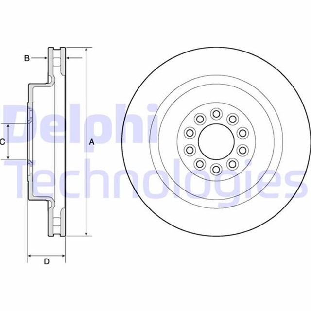 FREN DISKI TEKLI PAKET - BOYALI. DELIKLI ON JAGUAR S TYPE. XJ 01/2002 01/2006