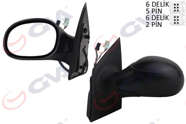 DIS DIKIZ AYNASI SOL C2 03 ELEKTRIKLI ISITMALI KONVEKS 2 FIS VM - 502EHL