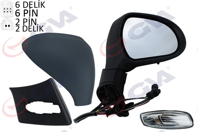 DIS DIKIZ AYNASI SAG 308 07 ELEKTRIKLI ISITMALI SINYALLI ASTARLI KONVENKS VM - 6308EHPL