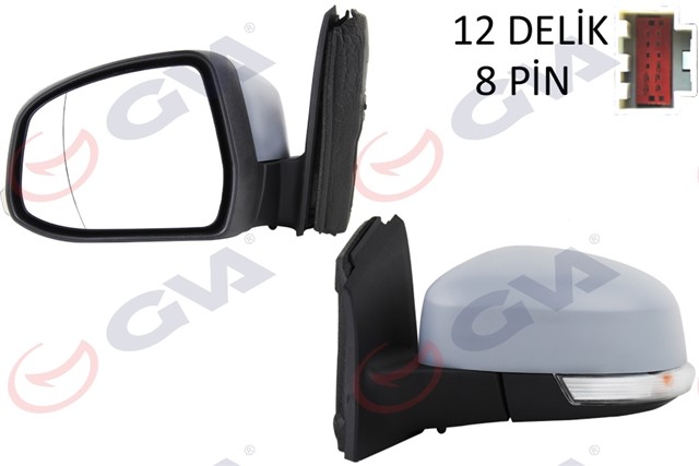 DIS DIKIZ AYNASI SOL FOCUS III 11 17 ELEKTRIKLI ISITMALI SINYALLI ASTARLI ASFERIK VM - 6322EHPAL