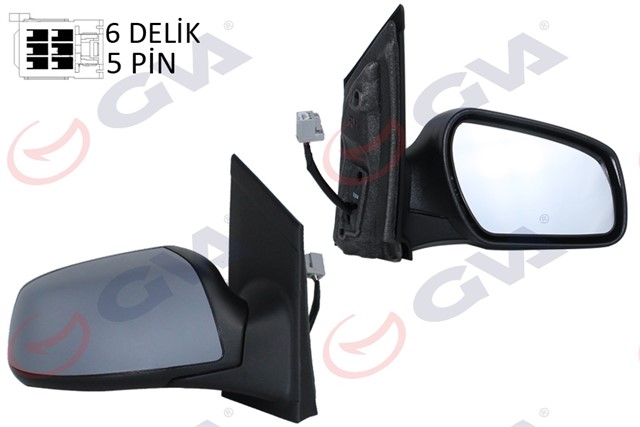 DIS DIKIZ AYNASI SAG FOCUS 05 ELEKTRIKLI ISITMALI ASTARLI KONVEKS 5 FIS VM - 301EHPR