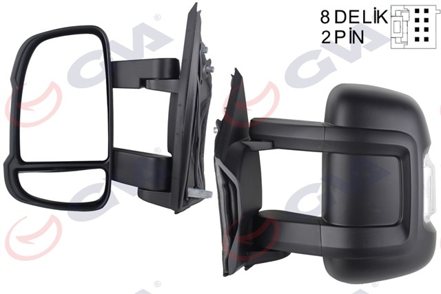 DIS DIKIZ AYNASI SOL DUCATO - BOXER - JUMPER 06 MEKANIK SINYALLI ORTA UZUN KOL KONVEKS VM - 6202L