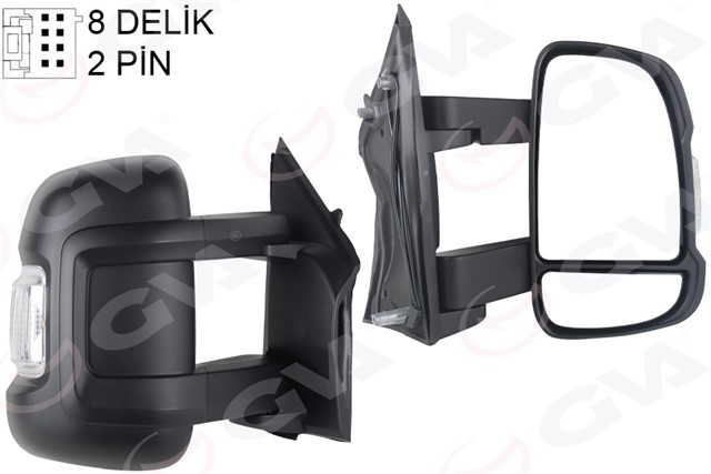 DIS DIKIZ AYNASI SAG DUCATO - BOXER - JUMPER 06 MEKANIK SINYALLI ORTA UZUN KOL KONVEKS VM - 6202R