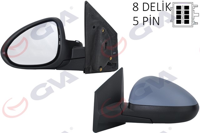 DIS DIKIZ AYNASI SOL AVEO 11 ELEKTRIKLI ISITMALI ASTARLI KONVEKS VM - 402EHPL