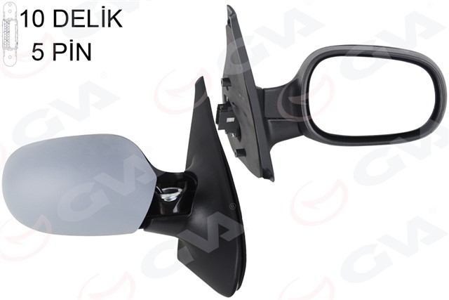 DIS DIKIZ AYNASI SAG CLIO 98 ELEKTRIKLI ISITMALI SENSORLU ASTARLI KONVEKS 7 FIS VM - 135EHPSR