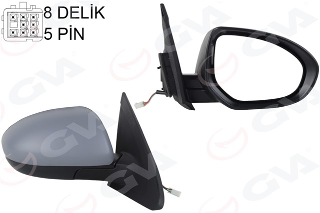 DIS DIKIZ AYNASI SAG MAZDA 3 10 ELEKTRIKLI ISITMALI ASTARLI KONVEKS 5 FIS VM - 336EHPR