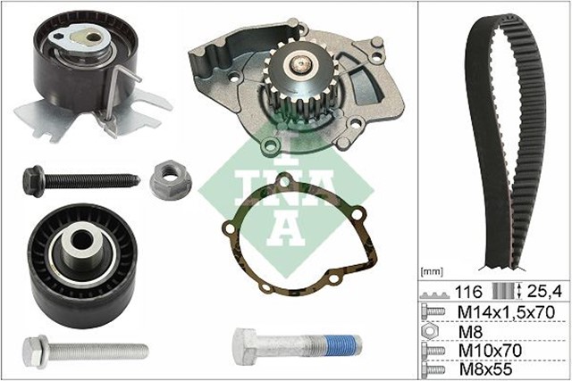 DEVIRDAIMLI EKSATRIK GERGI KITI P308 - P407 - P508 - P3008 - P5008 - EXPERT - RCZ - JUMPY - C4 - C5 - C8 - DS4 - DS5 - KUGA - MONDEO 2.0 TDCI - HDI TOYOTA PROACE 2.0 D