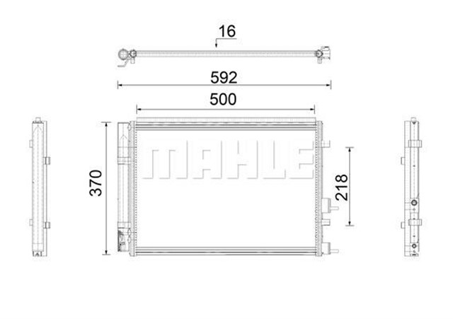 A - C CONDENSER HYUNDAI I20 1.1 - 1.4 CRDI