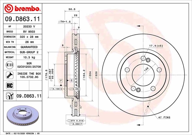 FREN DISKI SSANGYONG MUSSO QK 01/18 - - SSANGYONG MUSSO GRAND 01/19 - - SSANGYONG REXTON Y400 07/17 - 